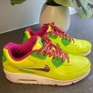 Air Max 90 Leather GS 'Volt Fire Pink'